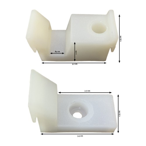 1 Pair of Sliding Shower Door Jamb Guide and Bumper Set Same Day Free