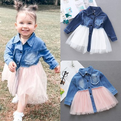 baby denim tutu dress