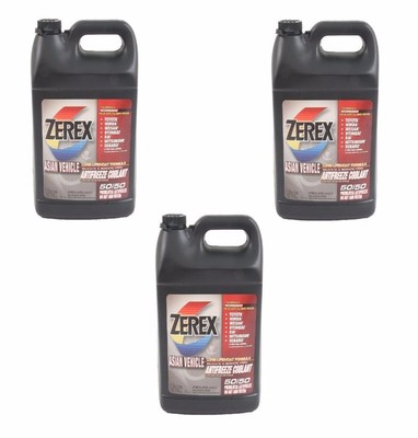 3 Gallons Pack ZEREX Engine Coolant Antifreeze Fluid Pink for Lexus Toyota