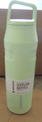 Stanley Ice Flow Bottle 36oz BPA Free 19hrs cold 3.5 days iced light green
