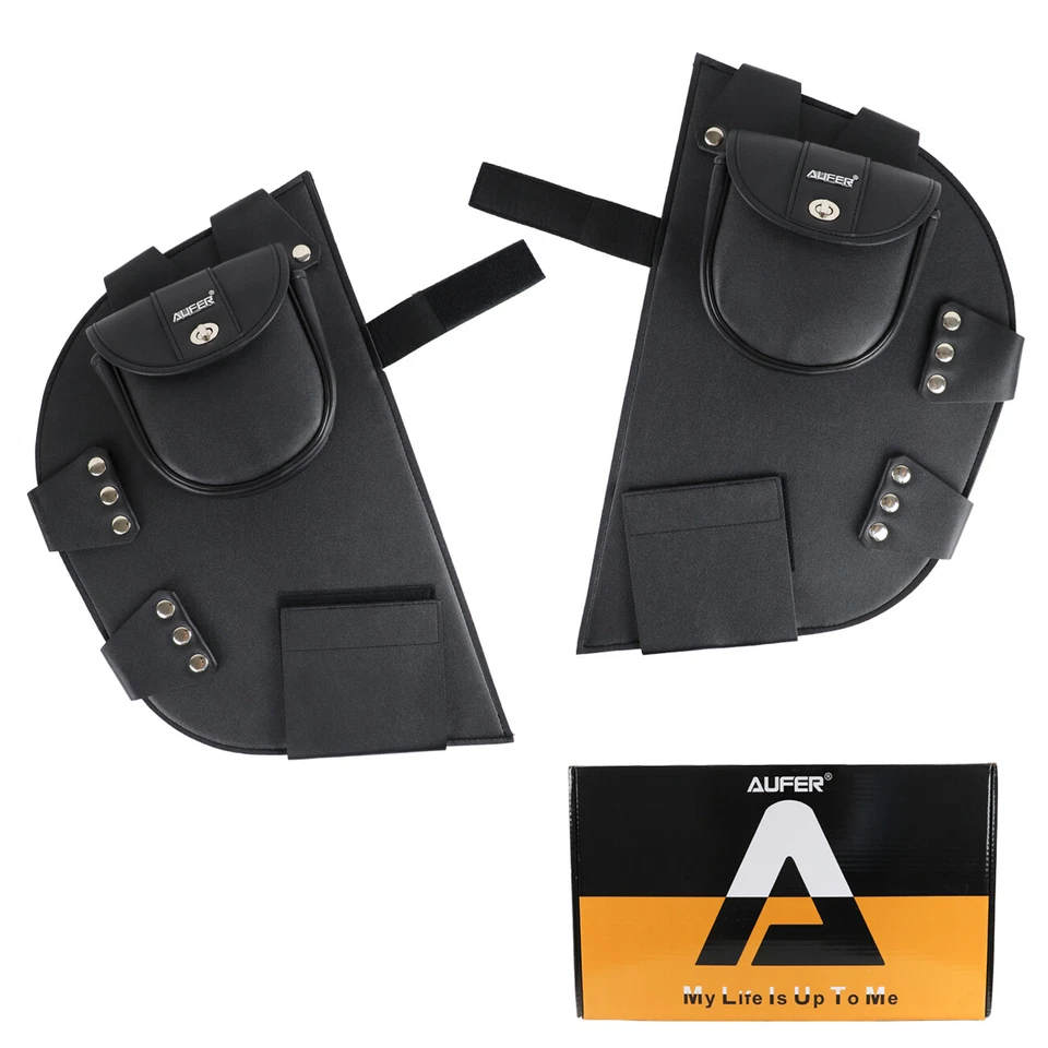 Deflector de viento calentador de piernas inferior para Indian Chief Chieftain Roadmaster negro Foto 4 de 4