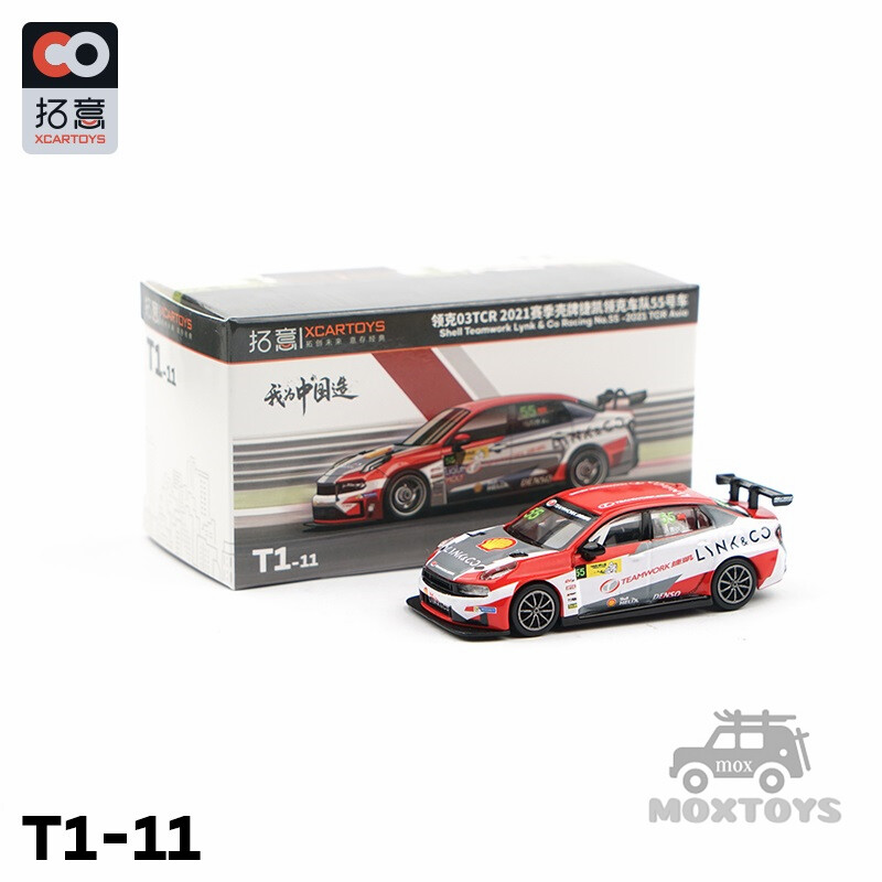 XCarToys 1:64 Lynk & Co 03 2021 Teamwork Racing No.55 Model Car