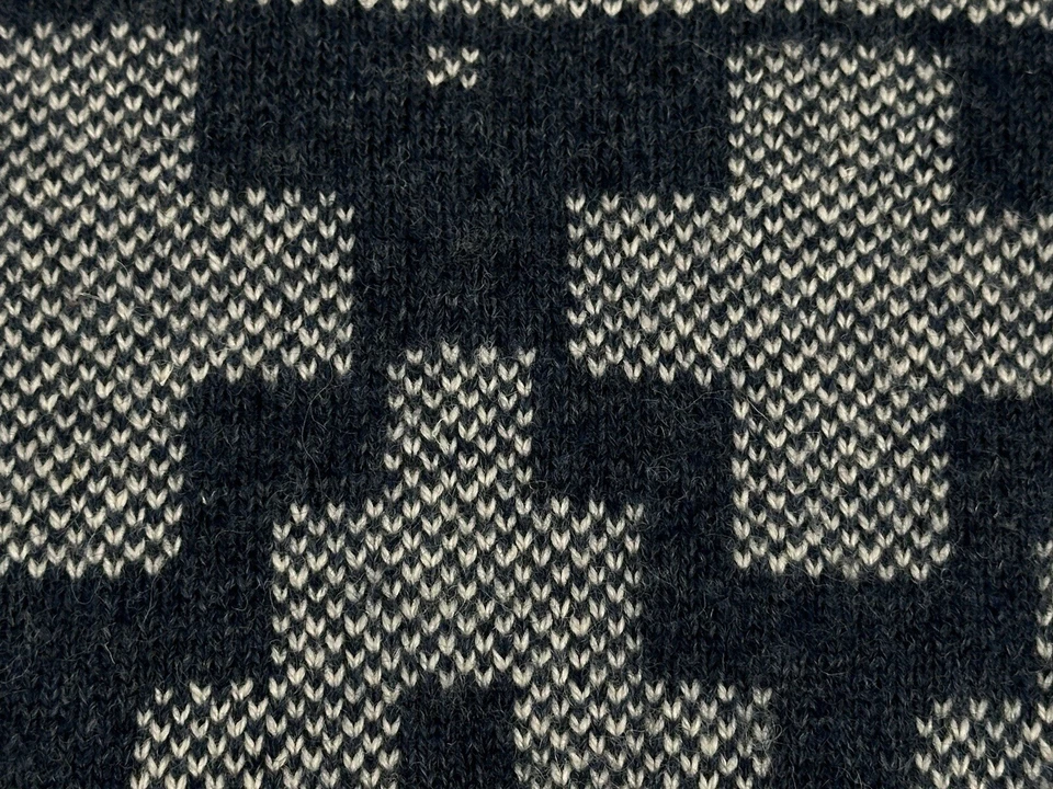 Pendleton Men's L Shetland Wool Geometric Sweater Aztec Blue - Image 3 of 4