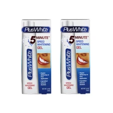 2 Pack Plus White 5 Minute Speed Whitening Gel Enamel Friendly, 2.0 Ounce Each