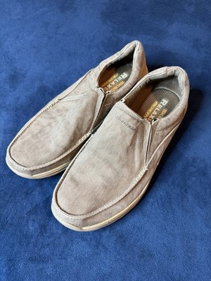 Skechers Expected Avillo Slip On Loafer Shoes Mens 9 Gray Canvas Denim 64372