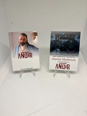 Star Wars Andor Custom Autogrammkarte Alastair Mackenzie Perrin UNSIGNIERT