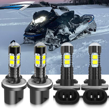 For Arctic Cat Mountain Cat 600 2001-2004 LED Headlight Hi/Lo Beam Snowmobile