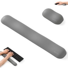 UnivoColors Wave Wrist Rest Set Artificial Sheepskin Memory Foam Support