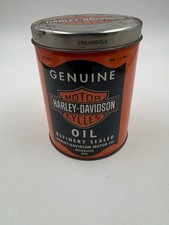 HARLEY-DAVIDSON OIL CAN Creamsicle Candle MADE IN USA