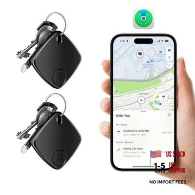 2 Pack Bluetooth Tracker Works with Apple Find My, Key Finder Locator 2 PACK