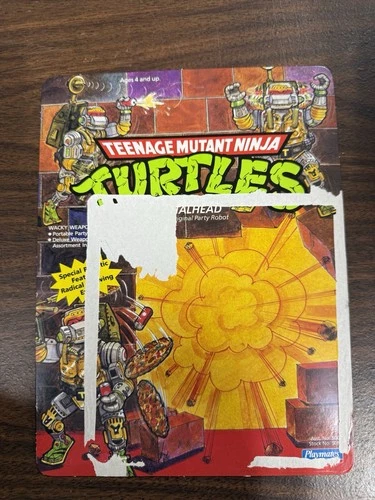 Metalhead Cardback TMNT 1989 Playmates Vintage B8