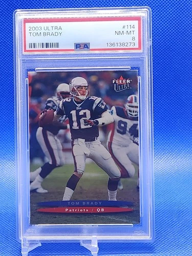 2003 TOM BRADY Fleer Ultra #114 PSA 8 (2026 grade)