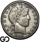 1908-O Barber Half Dollar, Better New Orleans Date