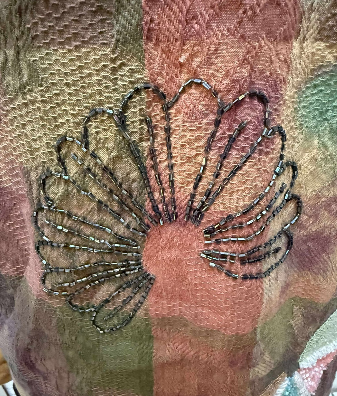 Woman's Jacket Artistic Patchwork with Sequin Emb… - image 8