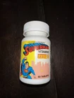 Vintage SUPERMAN VITAMINS  Chewable Vitamins Empty Bottle, RARE