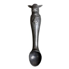Arthur Court Dairy Cow Ice Cream Scoop 2002 Signed Vintage Aluminum Nature Watch