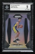 2017-18 Panini Prizm Silver Prizm Lonzo Ball #289 BGS 9 MINT 6fs