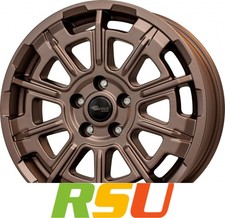 Brock B45 bronze-copper matt-lackiert 7x17" ET60 LK6 130 ML 84.1 Alufelgen 17...
