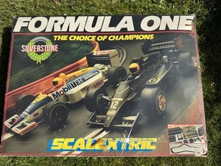 Vintage Scalextric Formula 1 Silverstone (model C.741) iconic 80s Formula 1 card