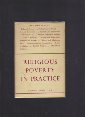 Religious Poverty in Practice Vintage Catholic Book First Printing from Dublin..