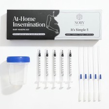 Self Insemination Kit for Women  5 Catheters, 5 Syringes  Collection Cup 