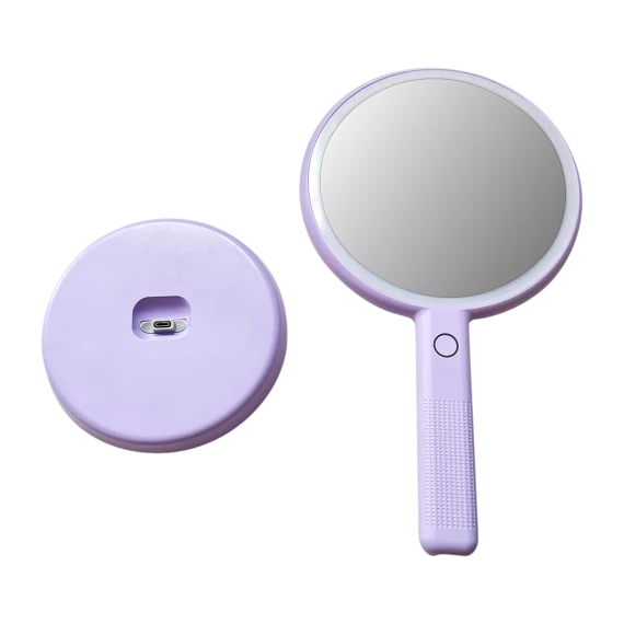 Fancii Cami 4-in-1 Rechargeable LED Vanity Mirror with Stand (Purple) - Image 3 of 4