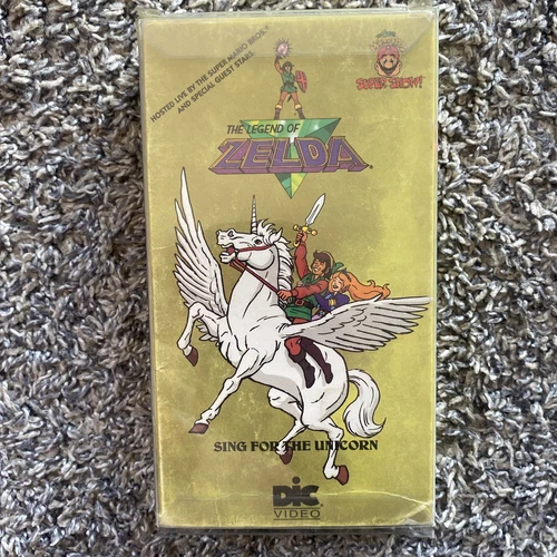 Legend of Zelda Sing for the Unicorn VHS Tape 1989 Video Vintage Kids Klassics 