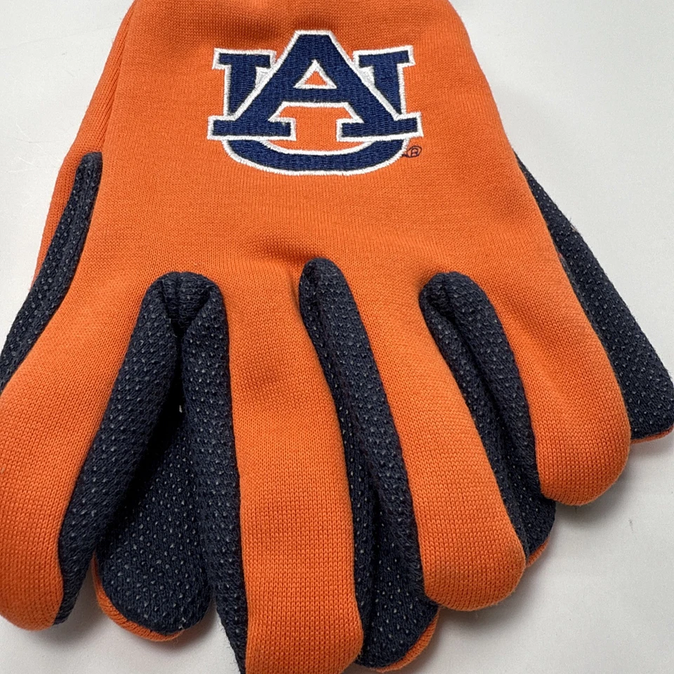 Guantes antideslizantes Auburn Tigers trabajo utilitario adulto NCAA universidad deportes agarre de palma Foto 3 de 4