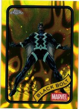 2025 MARVEL TOPPS CHROME YELLOW LAVA REFRACTOR PARALLEL #116 BLACK BOLT