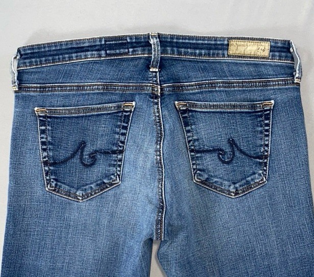 AG The Stevie Ankle Slim Straight Lightweight Stretch Denim Jeans. Women's 28R thumbnail 9