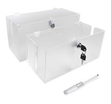 Cable Management Box with Lock,Cable Organizer Box  Power Strip Cover,Froste...