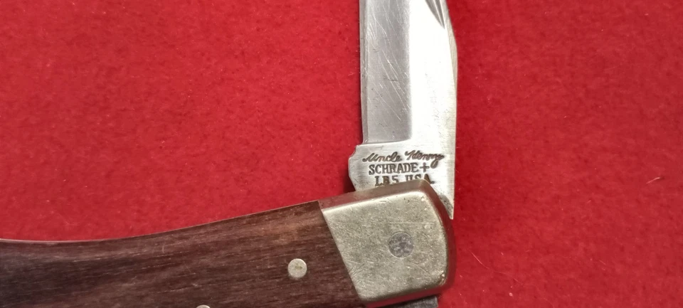 Vintage Schrade+ Uncle Henry LB5 Folding Lock Blade Knife Good - Image 2 of 4