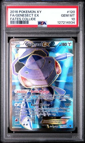 POKEMON XY FATES COLLIDE GENESECT EX #120 FULL ART PSA 10 GEM MINT #127214934