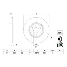 2x Bremsscheibe vorne für Mercedes X-Klasse 470 | 135645