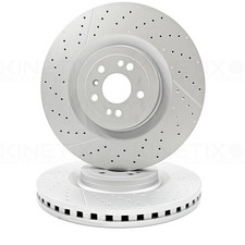PAAR GELOCHTE GERILLTE BESCHICHTETE BREMSSCHEIBEN VORNE FÜR MERCEDES ML63 AMG 390mm PAAR GELOCHTE GERILLTE BESCHICHTETE BREMSSCHEIBEN VORNE FÜR MERCEDES ML63 AMG 390mm