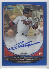 2013 Bowman Chrome Prospects Blue Refractor /150 Oswaldo Arcia #BCP-OA Auto 9np