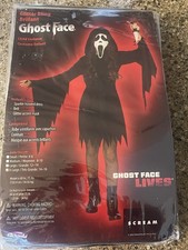 Fun World Black Glitter Bling Brilliant Ghost Face XL Childs Costume BNIB