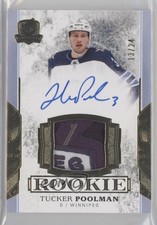 2017-18 Upper Deck The Cup Rookie Gold Foil 13/24 Tucker Poolman Patch Auto 0m8f
