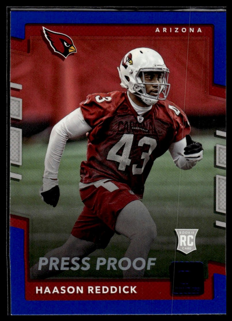 2017 Donruss #396 Haason Reddick Press Proof Blue
