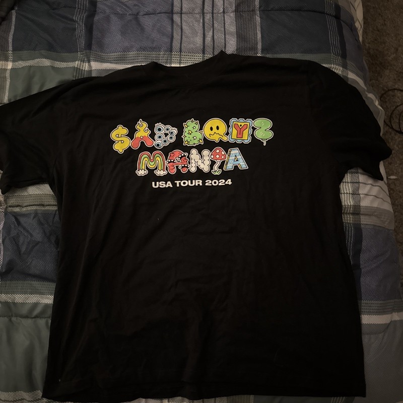 SAD BOYZ MANIA USA TOUR 2024 T-shirt Black Size XX-Large