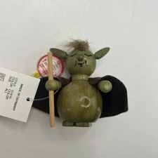 Steinbach wooden Christmas ornament YODA Star Wars - NIB W/tags RARE! Germany
