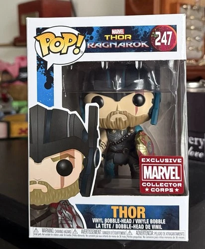 VAULTED Funko POP! Marvel: THOR (Gladiator) #247 Thor Ragnarok Collector Corps