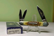 Case XX 2007 Limited Edition 20 Dark Molasses Bone Splitback Whittler #20073...