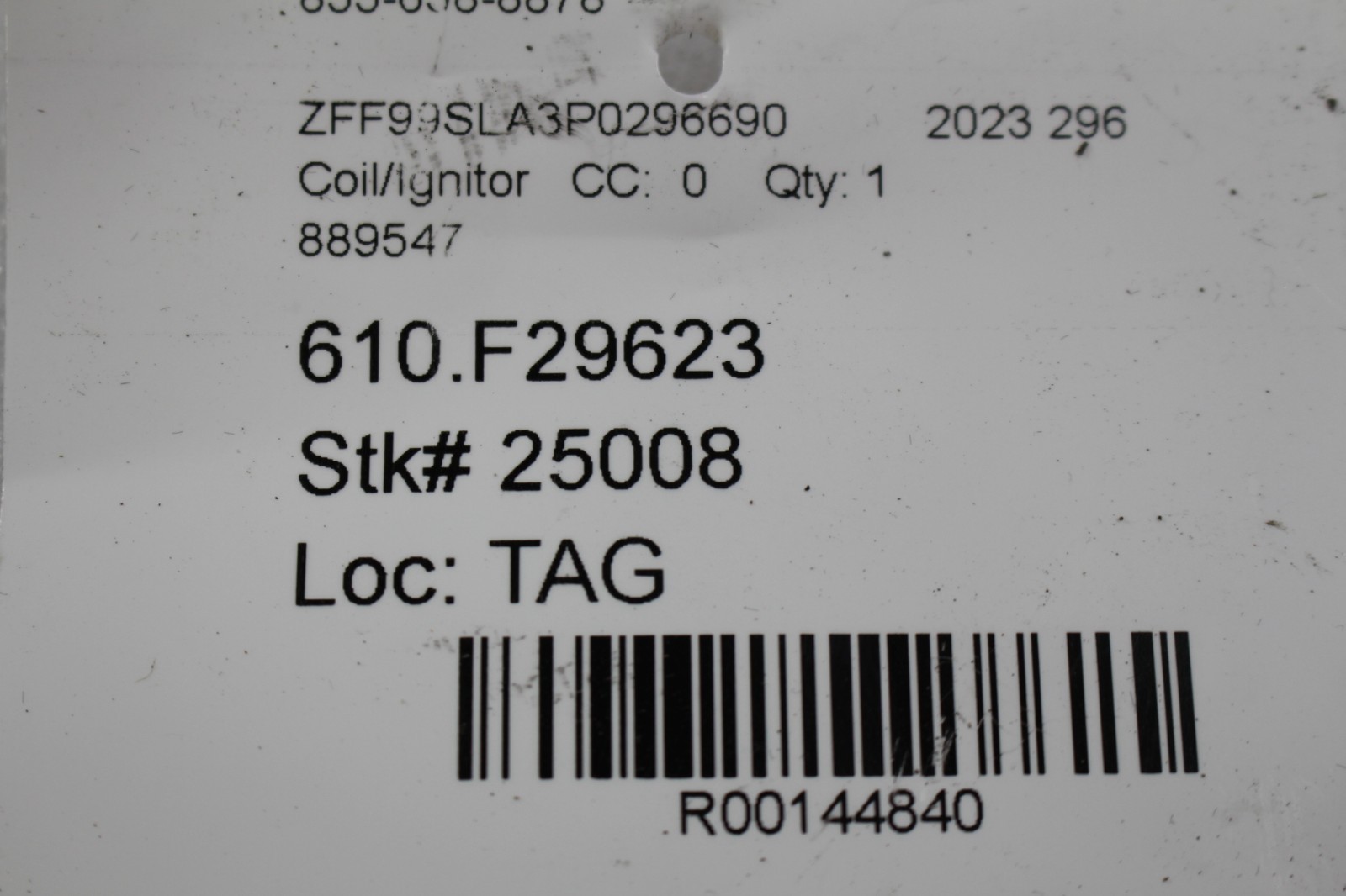 Ferrari 296 GTB, Coil Ignitor, Used, P/N 889547