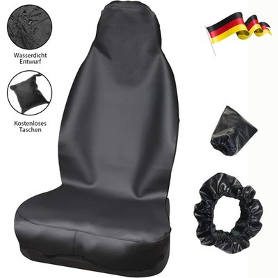 Werkstattschoner Kunstleder Schonbezug Sitzschoner Sitzbezug Auto Bezug -Schwarz
