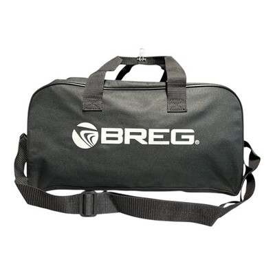Breg Knee Brace Bag 70069 Black Nylon Zip Shoulder Strap Double Handle 17.75x9.5