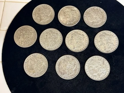 Morgan Silver Dollar Lot of 10