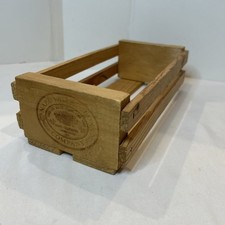 Vintage NAPA VALLEY BOX COMPANY Memorex 12 Cassette Tape Holder Wooden Crate