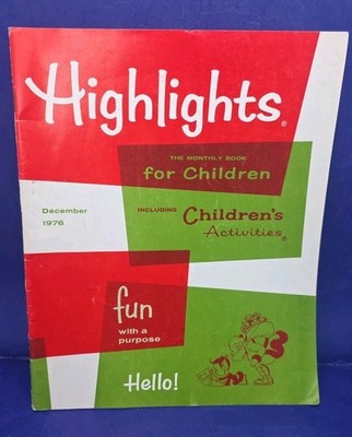 Highlights for Children Magazine: 1976 December - Dorothy Hamill/Jan Steen/Banks