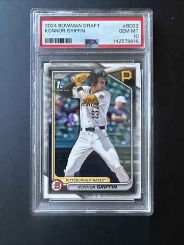 2024 Bowman Draft #BD22 - Konnor Griffin 1st Bowman Paper - PSA 10 Gem Mint!